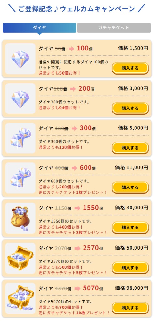 星色ステディ ダイヤショップ
